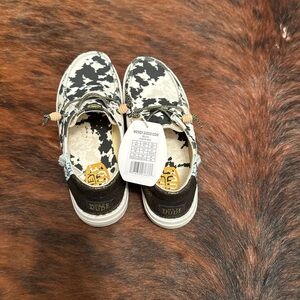 Hey Dude Cow Print  Women's Sneakers